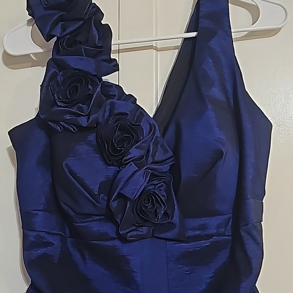 Xscape Navy/Black Iridescent MOB Formal Gown sz. 14